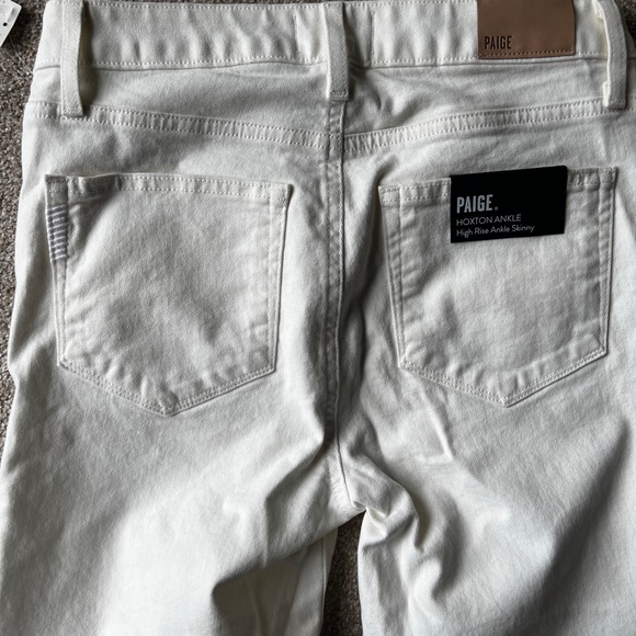 PAIGE White Hoxton Ankle Jeans, Sz 27 NWT - Picture 4 of 5